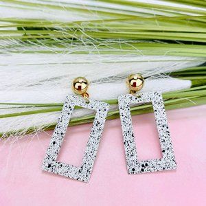 Flash Back 80s Print Earrings.